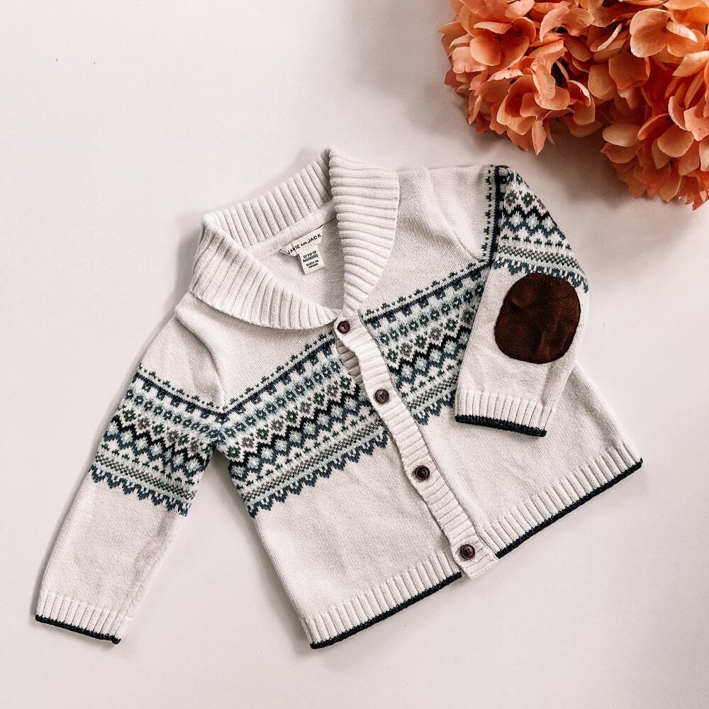 Janie and Jack Toddler Shawl Collar Knitted Cardigan Sweater (EUC)
